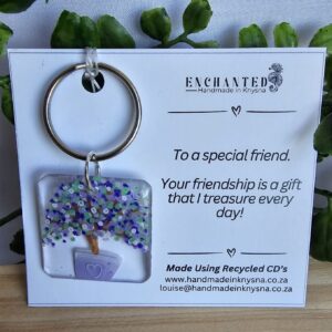 Keyring - Tree of Life - Shades of Purple