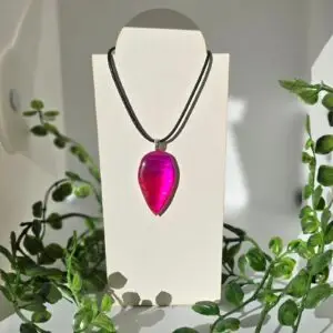 N10 - Purple/Pink Teardrop Pendant