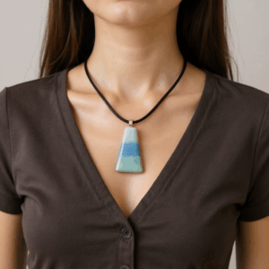 Pendant - Blue, Duck Egg & Taupe