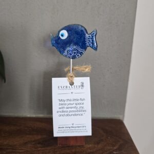 Handmade Fish Decor - Blue